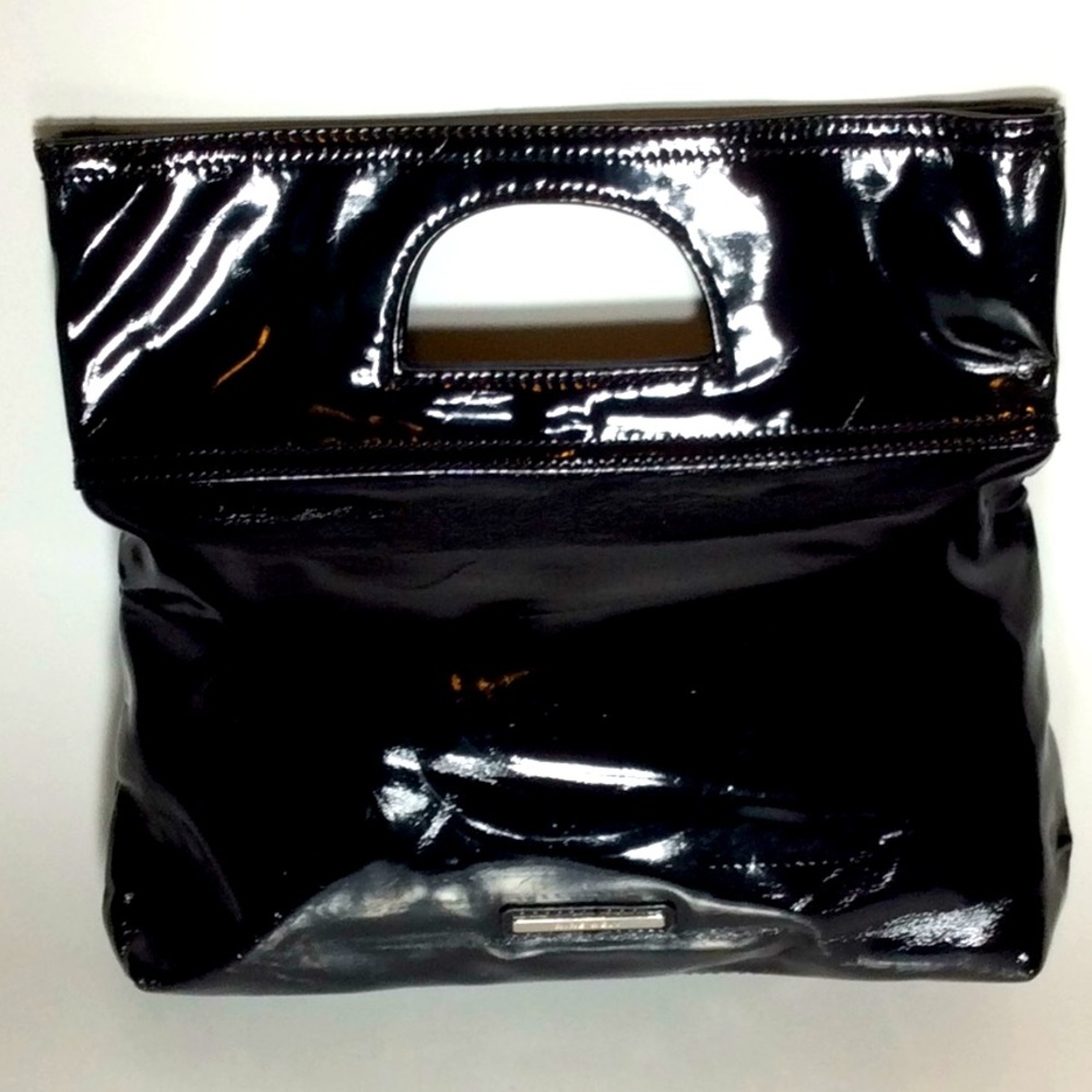 Nine West Black Patent Leather Clutch